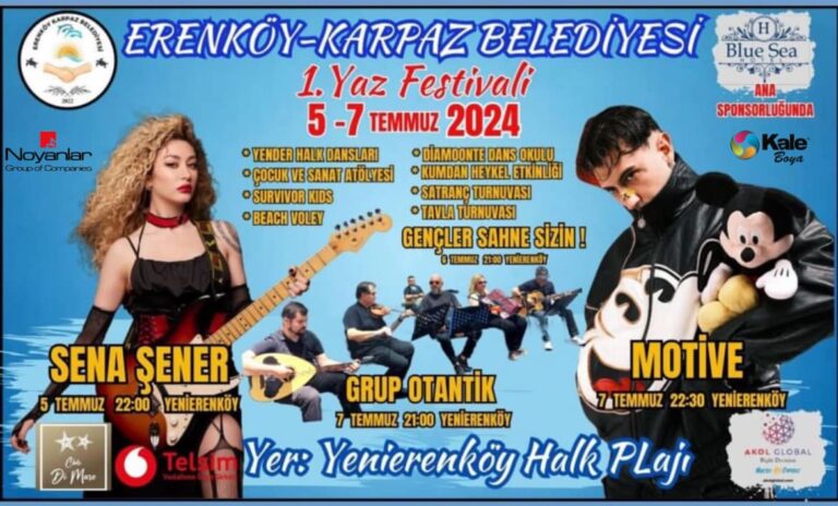 Yenierenköy Halk Plajı’nda 1. Yaz Festivali düzenlenecek Yenierenköy Halk Plajı’nda 1. Yaz Festivali düzenlenecek