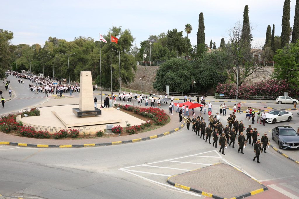 Lefkoşa’da 19 Mayıs kortej yürüyüşü yapıldı