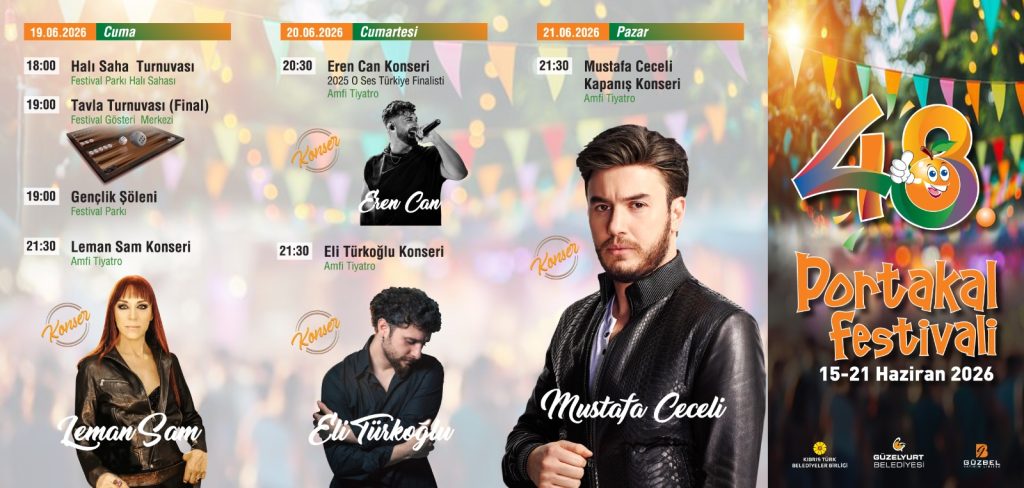 48. Güzelyurt Portakal Festivali pazartesi başlıyor