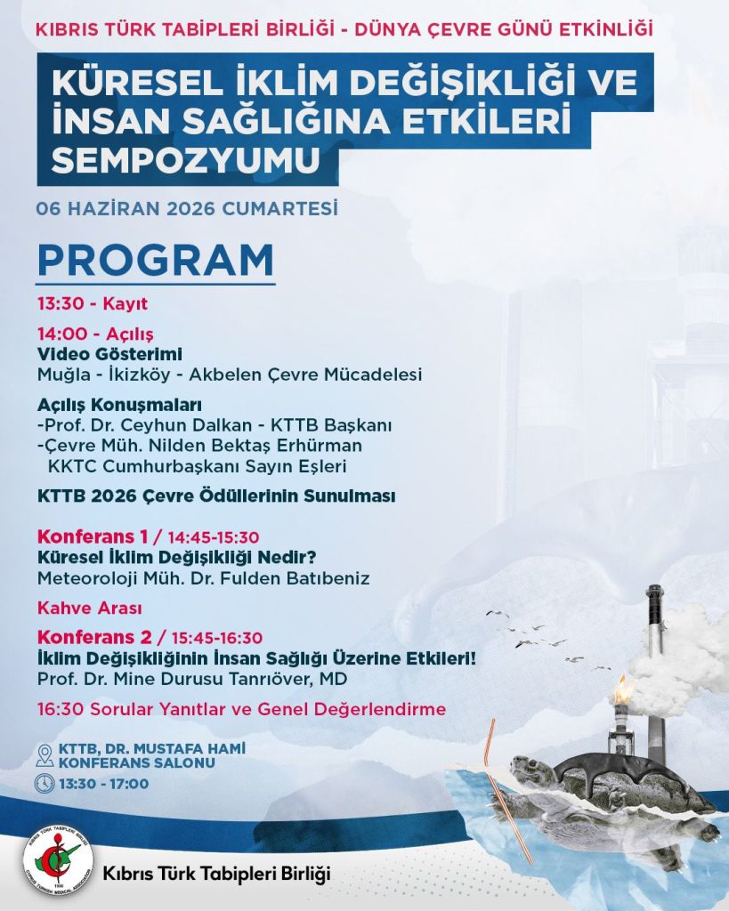 Tabipler Birliği yarın “Küresel İklim Değişikliği ve İnsan Sağlığına Etkileri” başlıklı sempozyum düzenleyecek