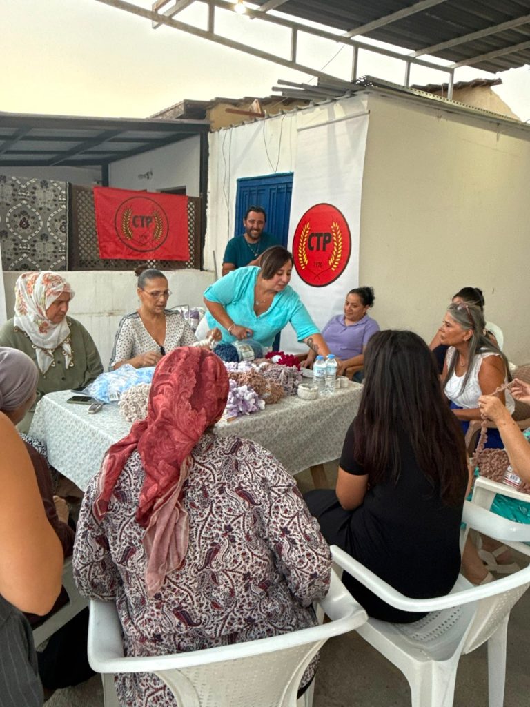 CTP Kadın Örgütü “Hayaller Örülür” Projesi’nin ilk buluşması Haspolat’ta düzenlendi