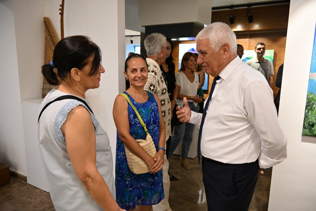 5. Uluslararası Güzelyurt Sanat Buluşması Sergisi açıldı