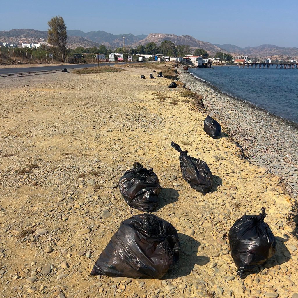 Gönüllü çevreci gençlerden oluşan ekipler sahil temizlik çalışmalarına devam ediyor