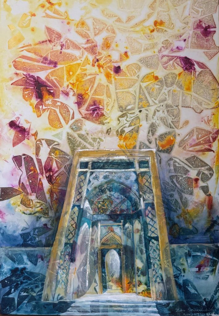 Ressam Zühre Özkaraman Özbekistan’da düzenlenen uluslararası sanat çalıştayına katıldı