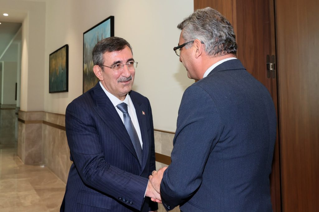 Erhürman, TC Cumhurbaşkanı Yardımcısı Yılmaz'la görüştü