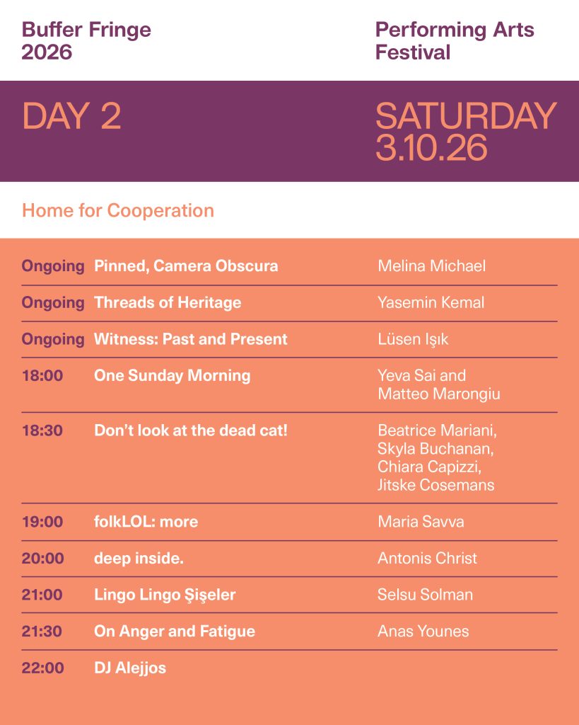 Buffer Fringe Performans Sanatları Festivali 2 Ekim’de başlıyor